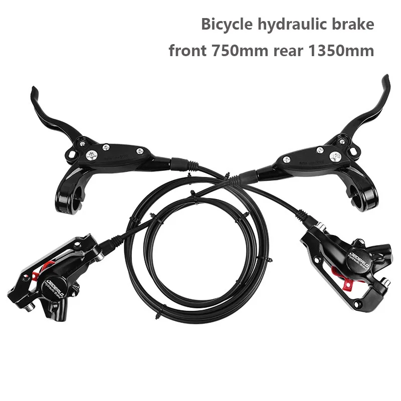 Тормоз велосипедный горный mtb дисковый гидравлический 750мм 1350мм лево право управление передний задний с накладками.