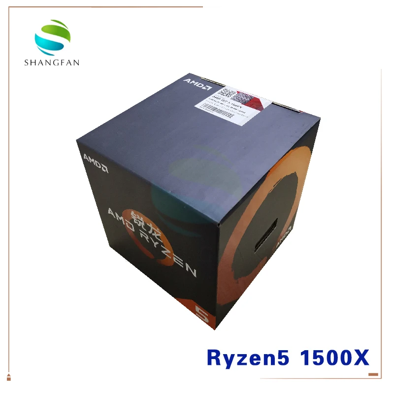 Процессор AMD Ryzen 5 1500X R5 1500X3,5 GHz четырехъядерный процессор L3 = 16M 65W YD150XBBM4GAE Socket AM4 с охлаждающим вентилятором