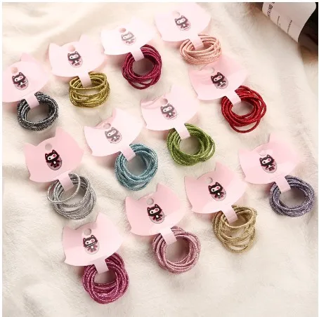 50pcs Mix Color 12 Colors 50pcs/lot 3cm Child Rubber Bands Hair Accessories Wholesale Candy Colors Hair Elastics New Fashion For Girls Kids - Цвет: 50pcs Mix Color