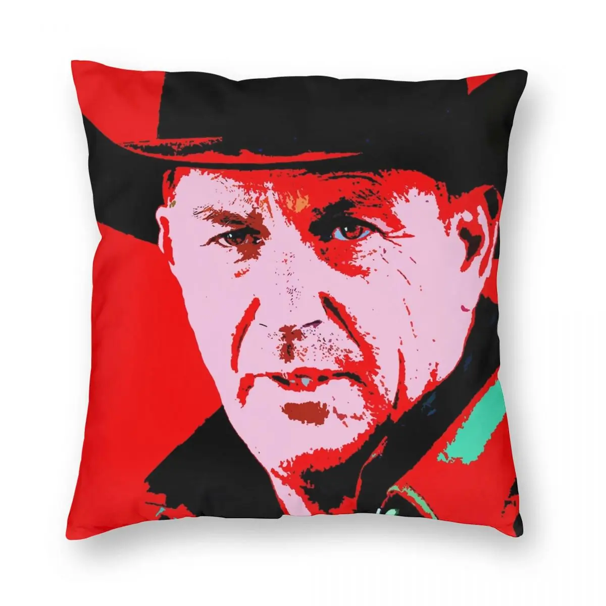 

Чехол для Квадратной Подушки Kevin Costner, полиэстеровый льняной бархатный креативный декоративный чехол на молнии, наволочка для комнаты