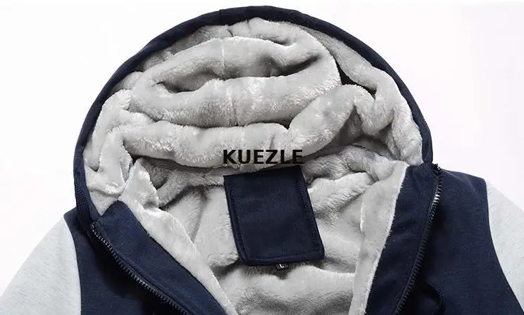 

Plus velvet autumn hooded slim coats jackets men's long-sleeved slim fashion Korean thickened jacket casual Coats Plus size 5XL