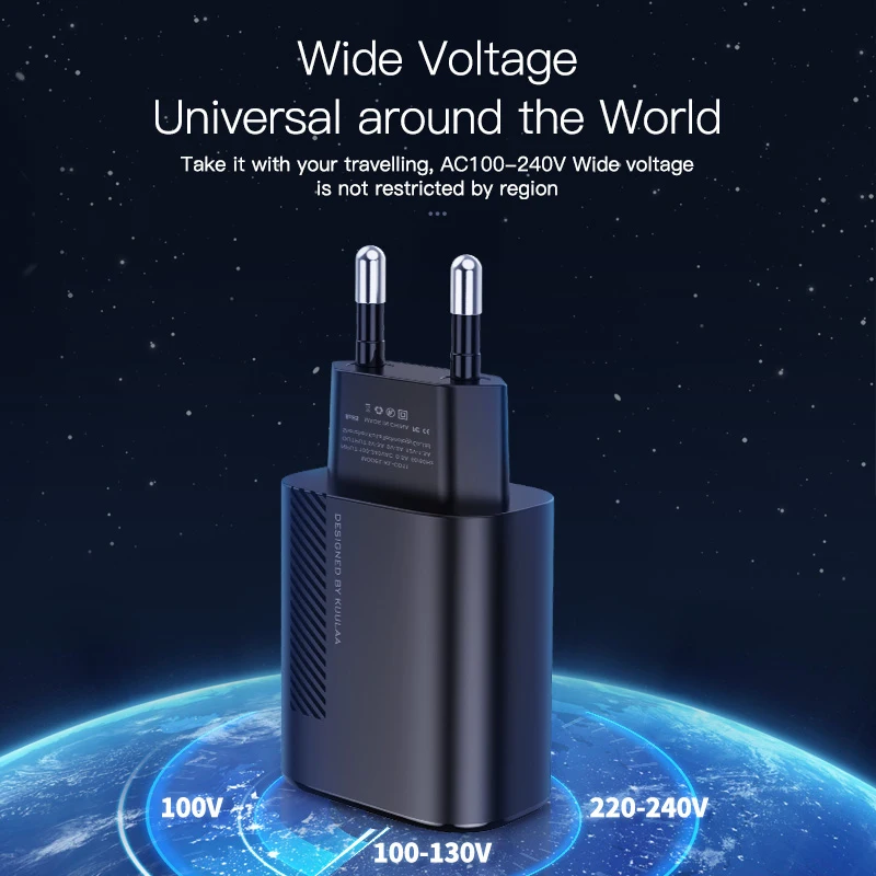 Зарядное устройство Kuulaa Usb 18 Вт Pd 3 0 Быстрая зарядка 4 штекер C для Iphone 11 Pro Max |