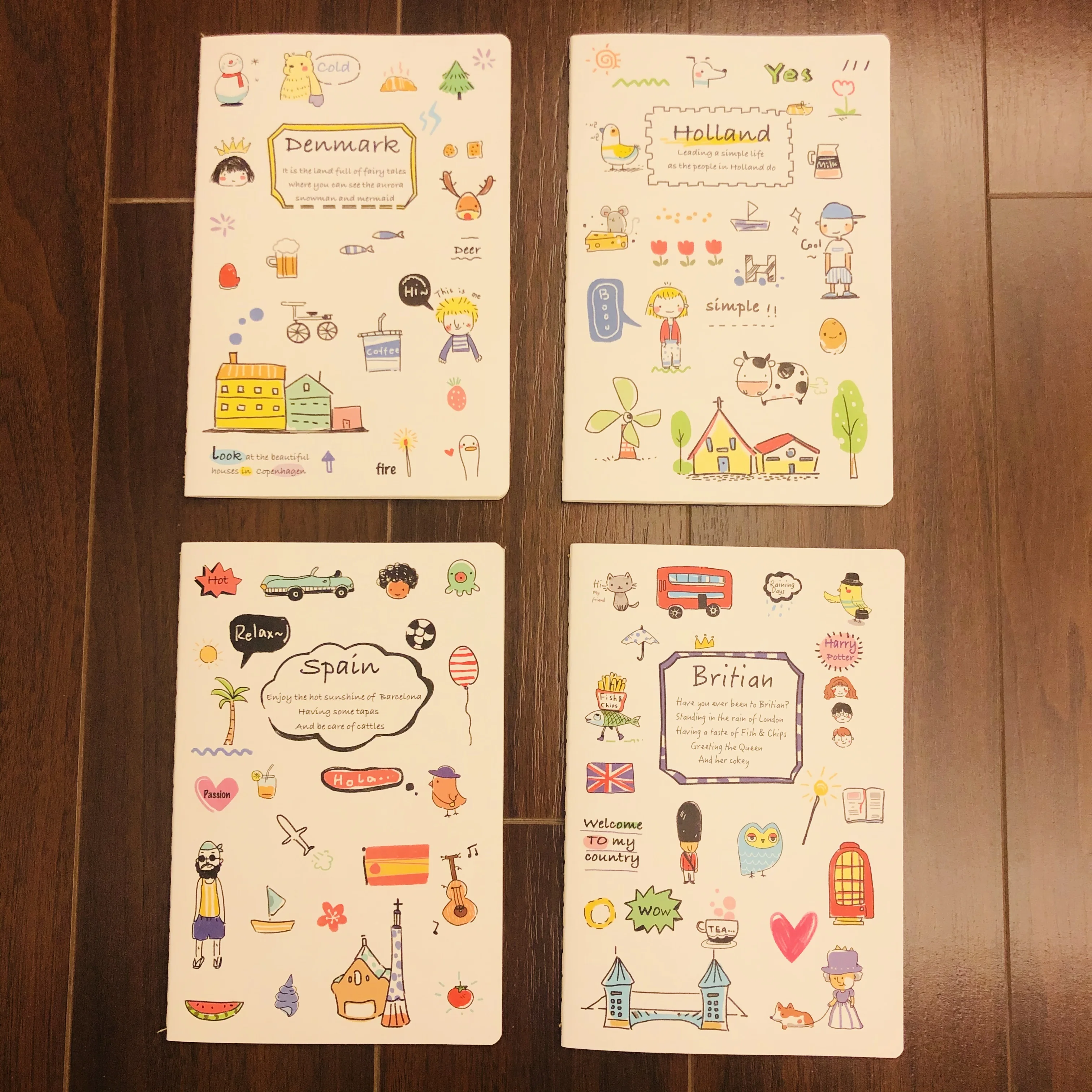 Блокнот-ежедневник для путешествий в европейском стиле | Канцтовары офиса и дома