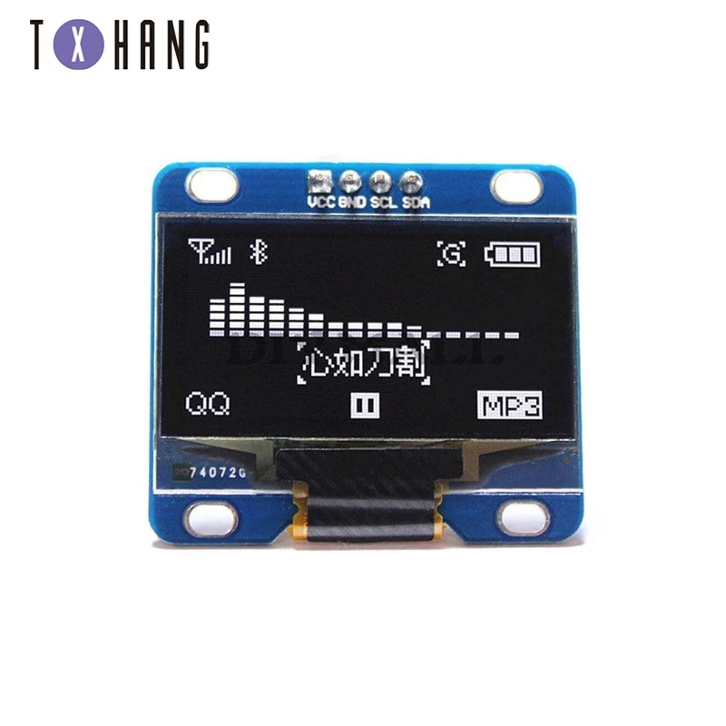 Белый 1 3 &quotI2C IIC Серийный 128X64 OLED ЖК-дисплей модуль/M32/AVR | Электронные компоненты и
