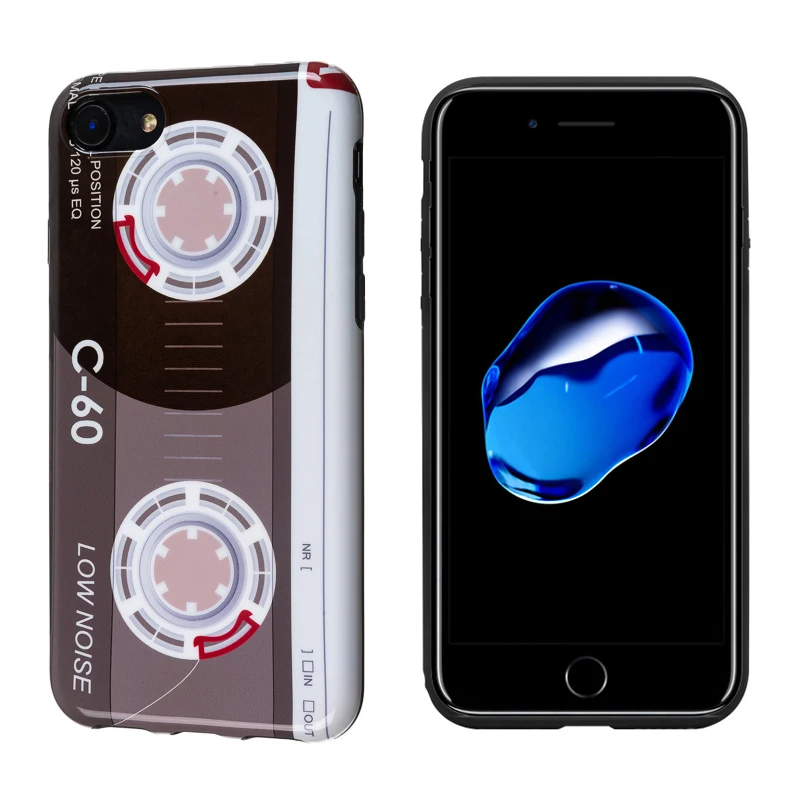 Роскошный глянцевый мягкий силиконовый чехол IMD для Apple iPhone 7 8 Plus X 10 XS Max XR 6S 6 Милый