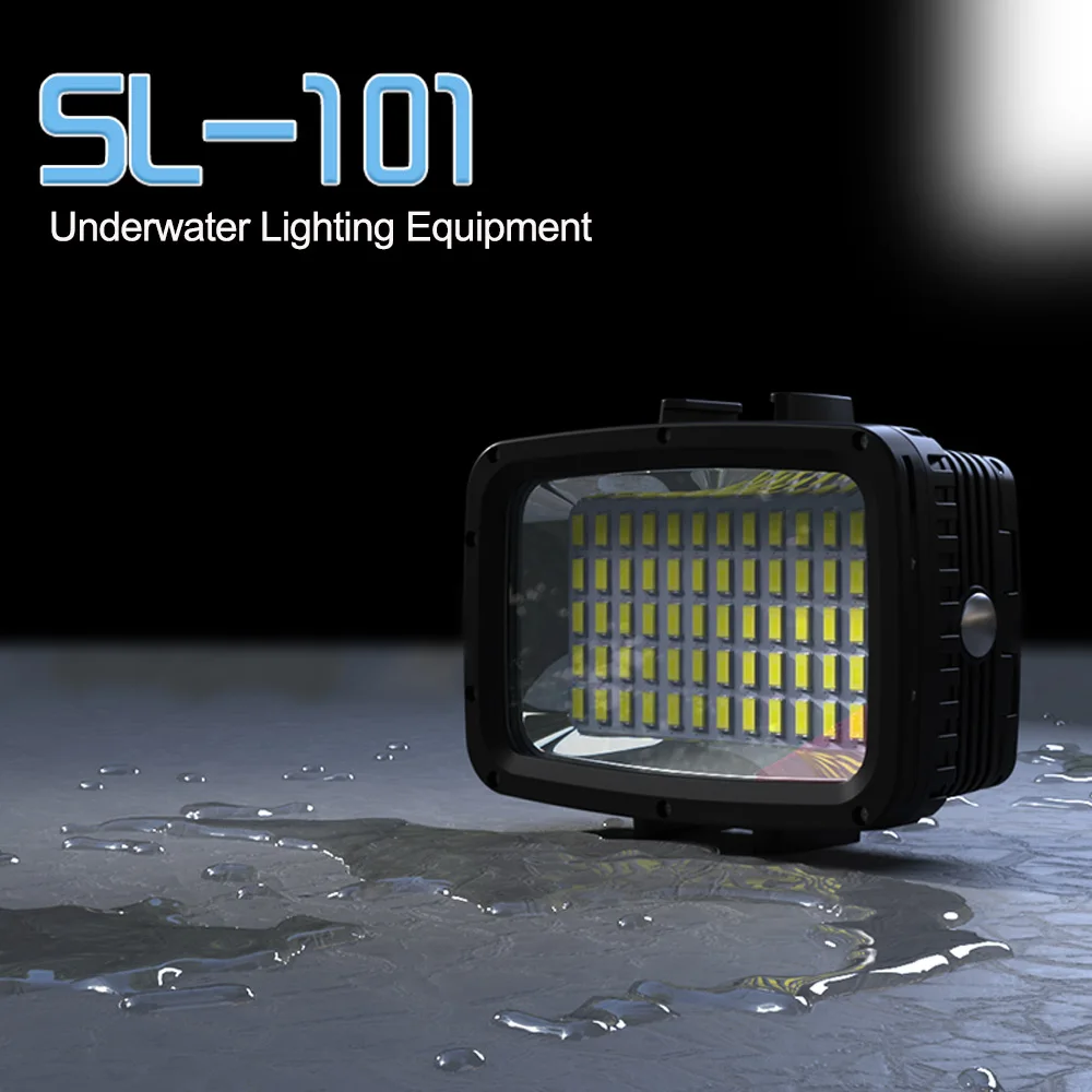 

Seafrogs 1800lumens 40M/130ft SL-101 Waterproof LED Light For Sony Nikon Olympus Nikon Camera