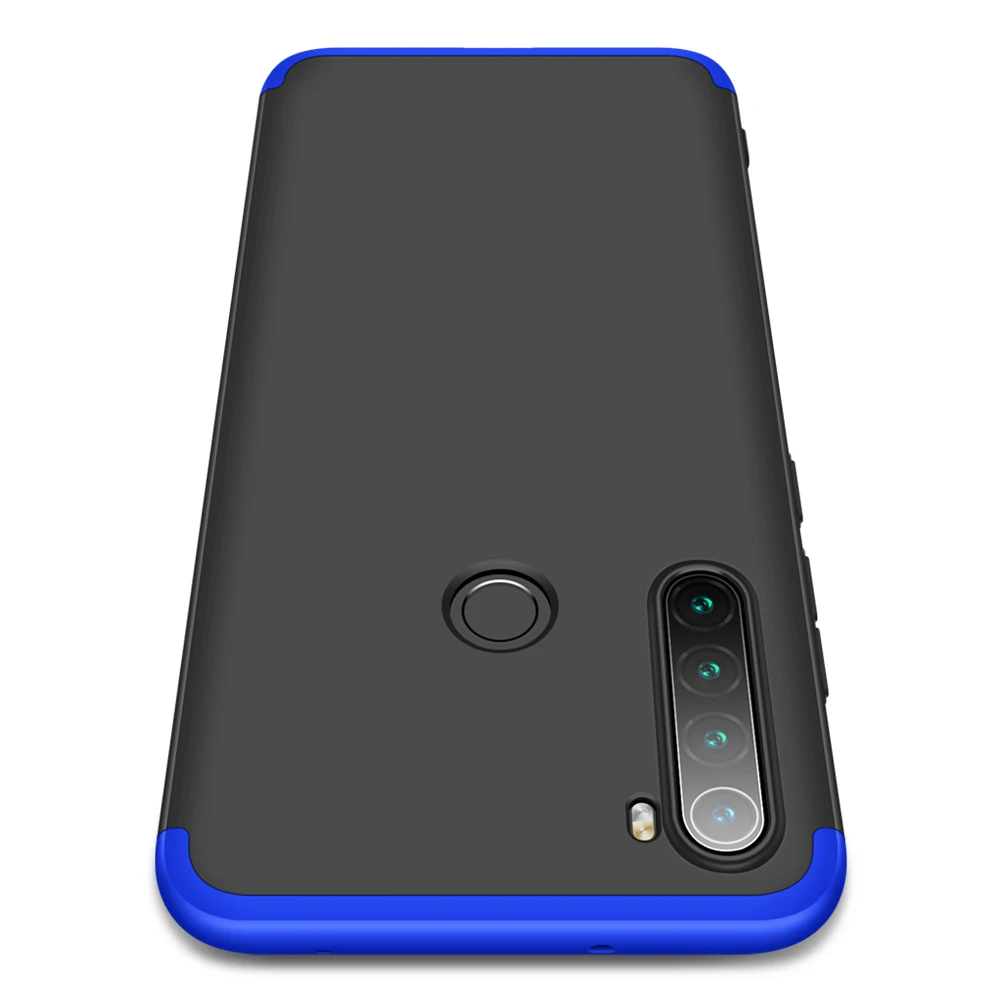 Black Blue Чехол для Red mi Note 8T для Xiaomi mi 9T mi 9T mi 9 SE 8 Lite A3 чехол для Red mi Note 7 8 PRo 8A 360 градусов полный защитный чехол - Цвет: Black Blue