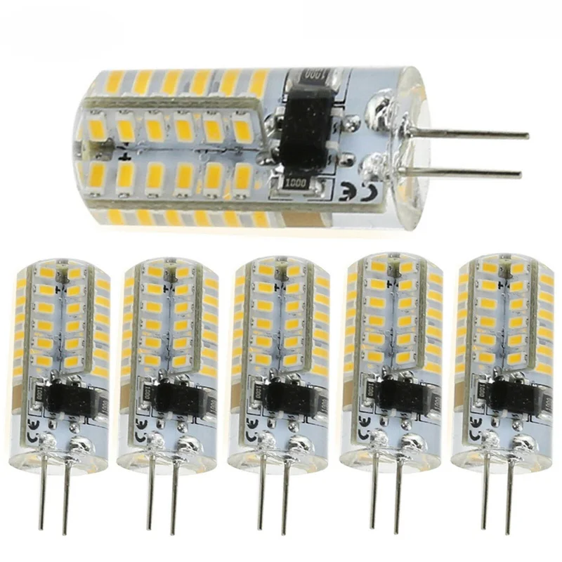 Силиконовые Кристальные светодиодсветодиодный лампы G4 5 Вт светильник SMD 48