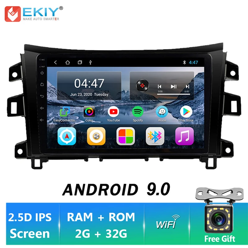EKIY 10 ''Android 9 0 автомобильное мультимедийное радио 4G плеер для Nissan NAVARA Frontier NP300 2015
