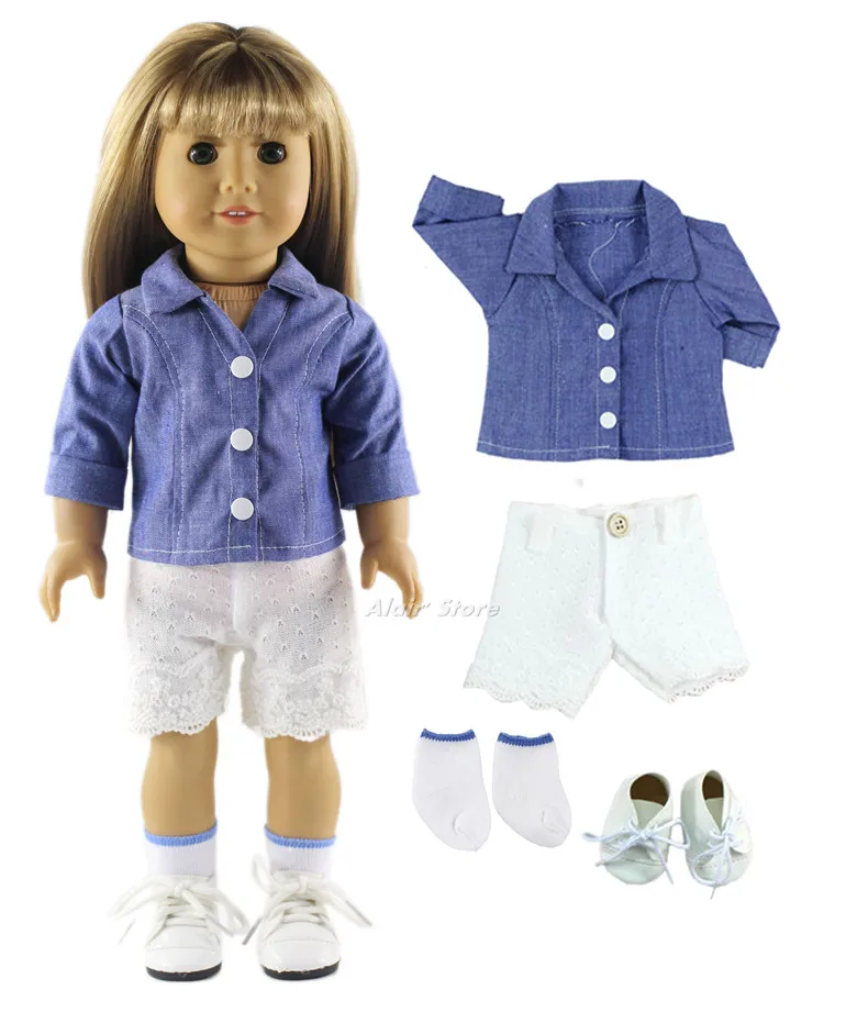 1 комплект повседневная одежда наряд дял 18-дюймовой куклы для 18 &quotамериканская
