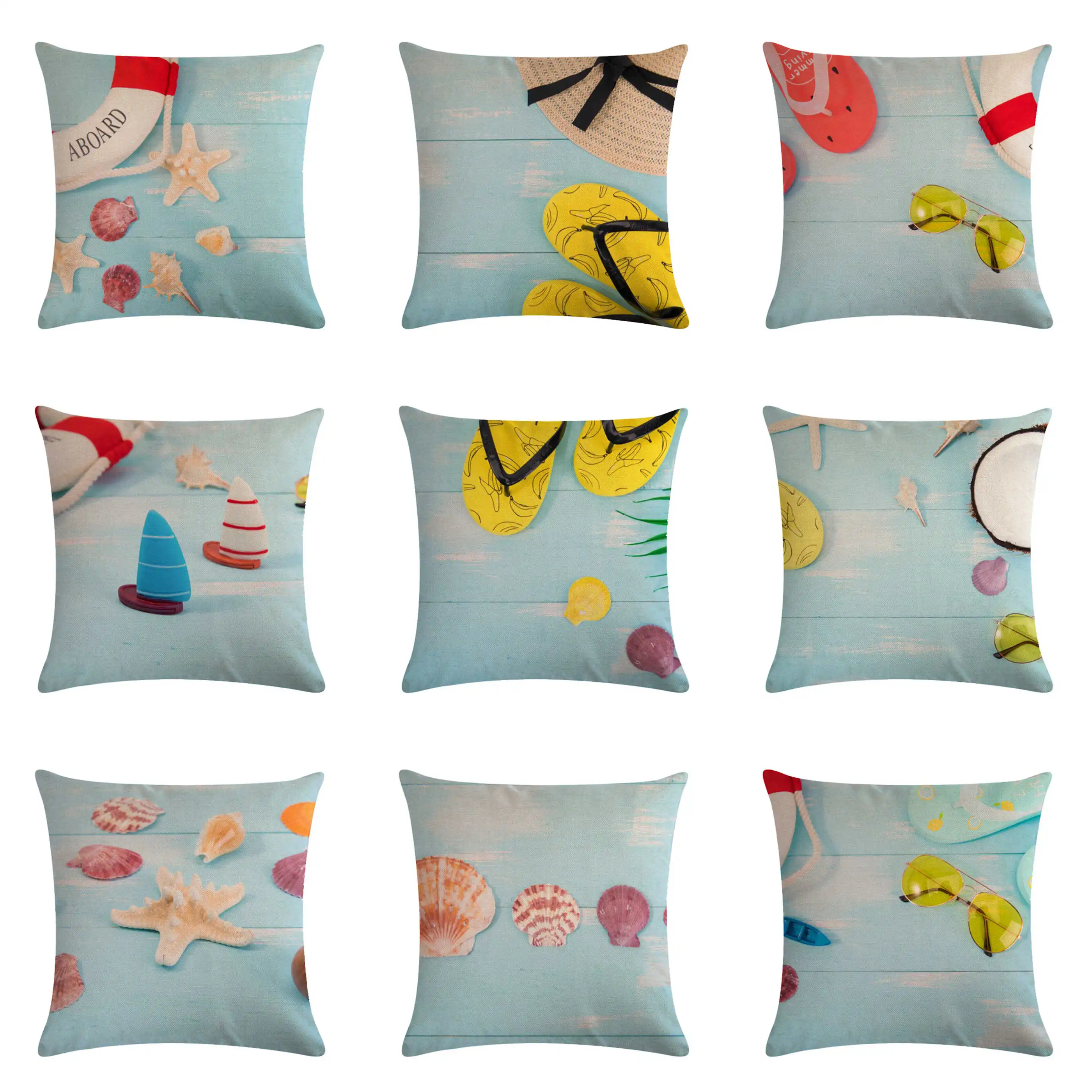 

Простая пляжная наволочка для обнимания, чехол для подушки, наволочка для дивана, кровати, украшение для дома, летняя наволочка для обнимани...