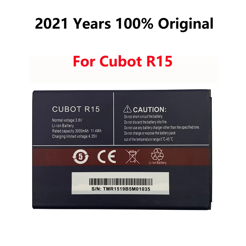 100% Оригинальный аккумулятор 3000 мАч для смартфона Cubot R15 мобильный телефон
