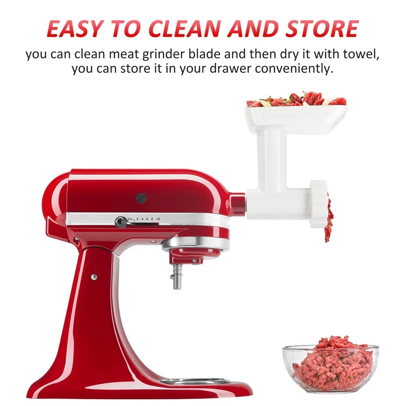 

4 Pieces Meat Grinder Blade Food Grinding Blade Stainless Steel Knife Cutter Replacement for Size 5 Meat Grinder Stand Mixers Ac