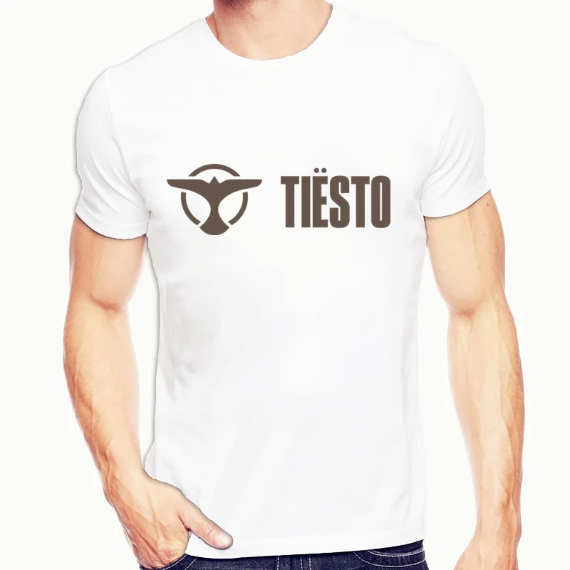 Tiesto DJ Music Футболка мужская Harajuku забавная Мужская футболка с рисунком Уличная в
