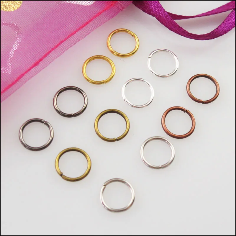 1000 шт. соединительные кольца 4 мм 6 цветов|4mm jump rings|ring connectorjump rings 4mm |