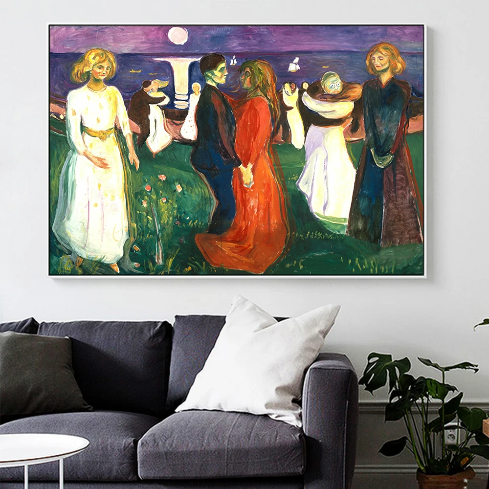 Edvard Munch Dance of Life абстрактная картина маслом на холсте плакаты и принты куадро