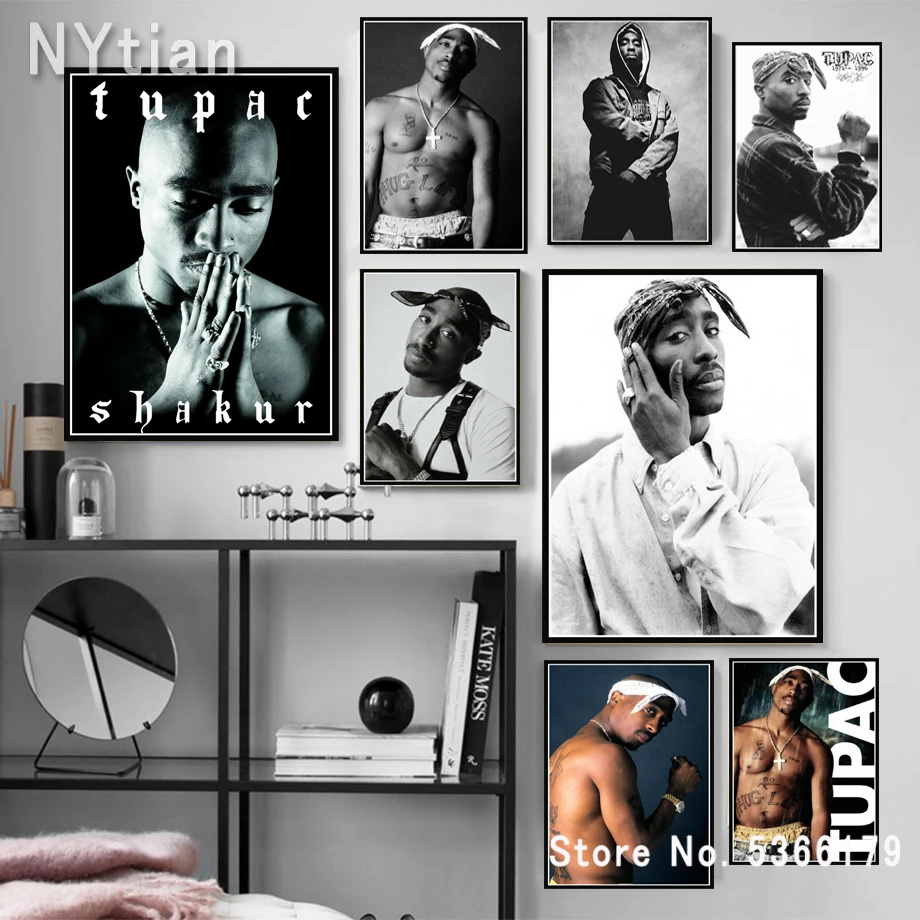 NT303 постер и принт звезда раппер Тупак Шакур 2PAC Outlaw рэп музыка настенное