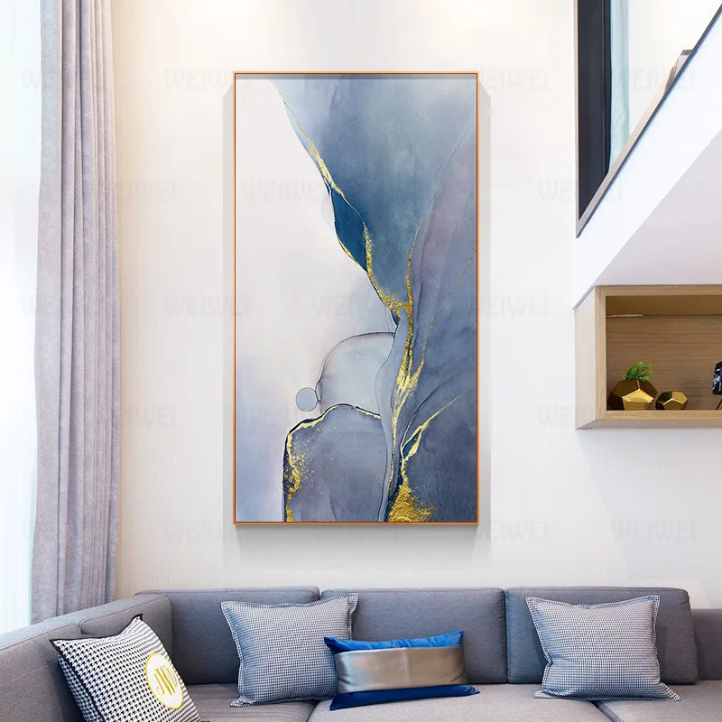

Abstract Golden Wall Art Paintings Scandinavian Style Canvas Poster Print Modern Wall Pictures for Living Room Nordic Home Decor