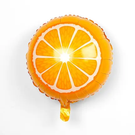 10pcs Orange 10 шт., 18 дюймов, Гелиевый шар из фруктовой фольги, персиковый арбуз, киви, клубника, апельсин, ананас, летние украшения для вечеринки, детские игрушки - Цвет: 10pcs Orange