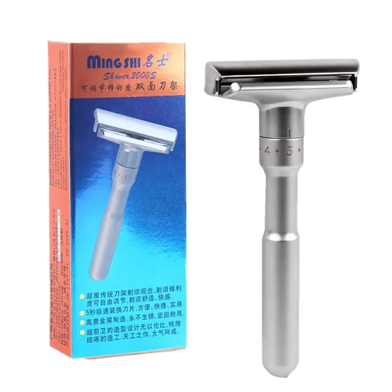 TFLYSHAVE Регулируемая Безопасная бритва для мужчин с двойными краями бритвенное