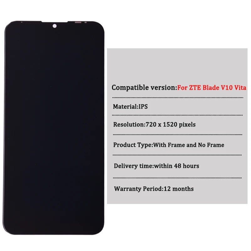 Экран для ZTE Blade V10 Vita ЖК-дисплей сенсорный экран дигитайзер vita дисплей в сборе |
