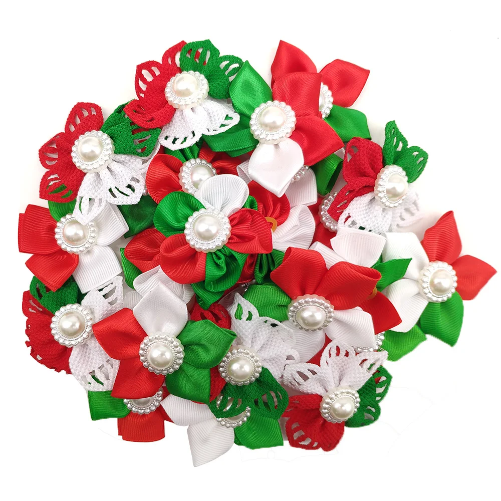 Товары для груминга домашних питомцев рождественские товары резинки волос собак