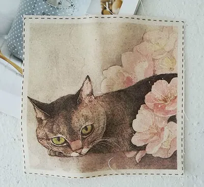 pattern 1 Серия кошек ручной работы Canson 300 г Акварельная бумага Рисование sketchbook 13x13 см aquarelle художественные принадлежности водная цветная книга руководство - Size: pattern 1