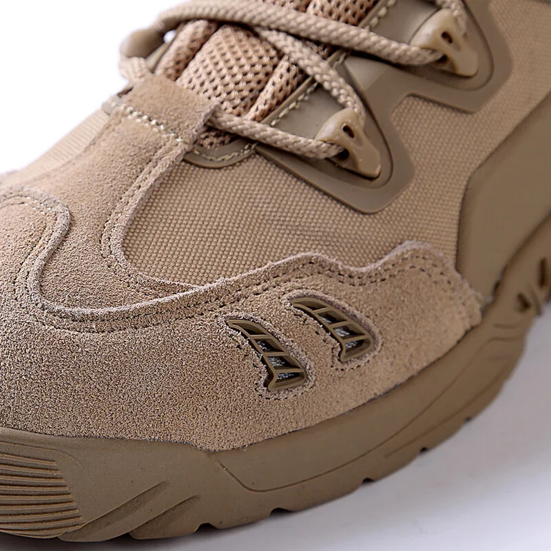 

Outdoor Autumn Winter Men Warm Hiking Boots Tactical Mountaineering Walking Sneakers New Warm Non-Slip High-Top Waterproof Shoes