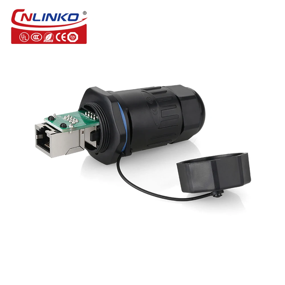 1 комплект водонепроницаемый соединитель Cnlinko RJ45 IP65 стандартный разъем Cat5e с