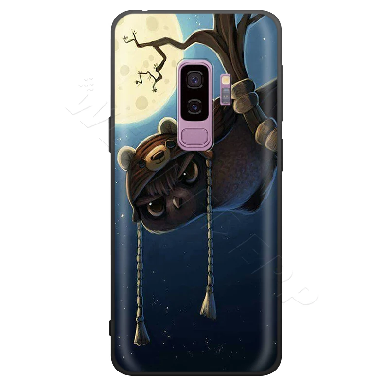 Чехол Webbedepp для Samsung Galaxy S7 S8 S9 S10 Plus Edge Note 10 8 9 A10 A20 A30 A40 A50 A60 A70 с изображением совы |