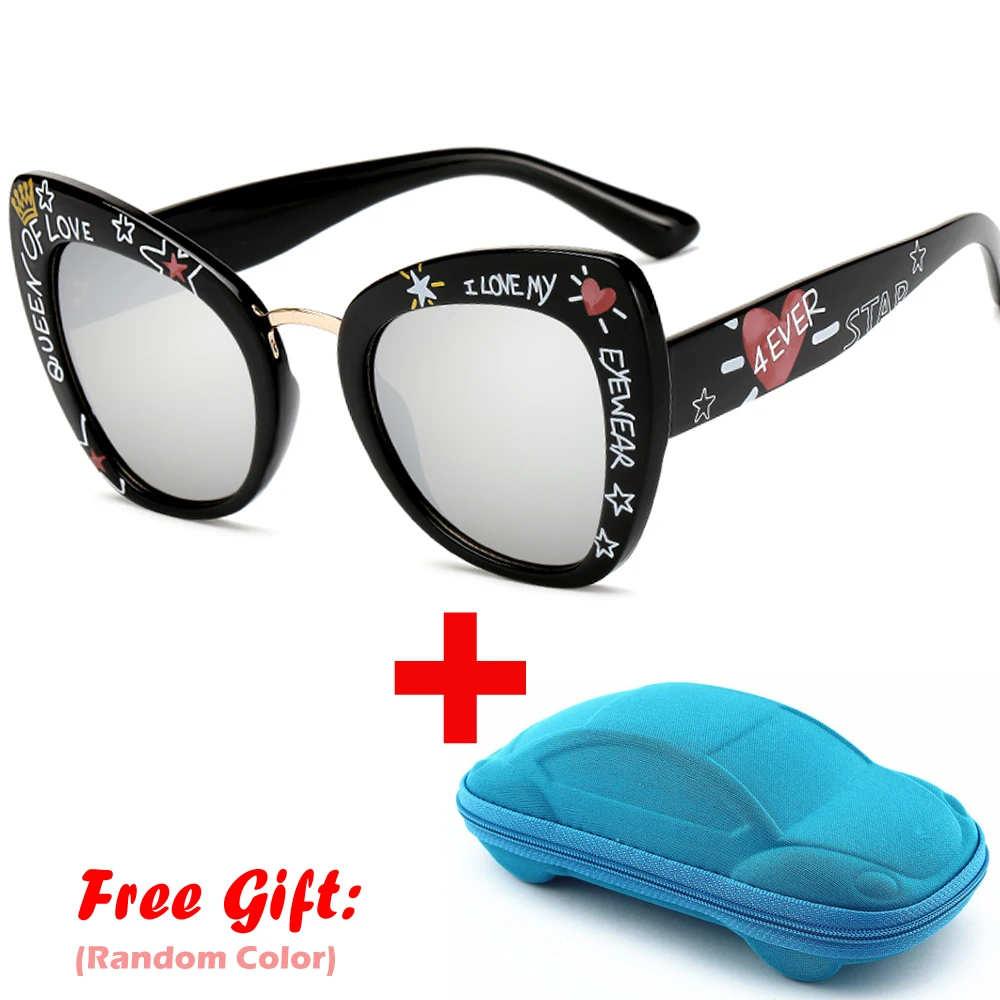 Новинка 2020 ретро солнцезащитные очки кошачий глаз женские с принтом в виде букв