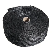 1 roll 15m motorcycle exhaust thermal tape header heat wrap manifold insulation roll resistant with 15pcs stainless ties
