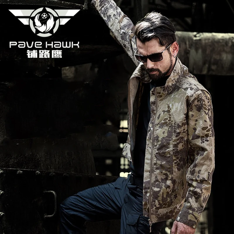 Мужская камуфляжная Водонепроницаемая армейская куртка дождевик для походов и