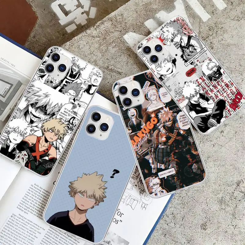 

My Hero Bakugo Katsuki Transparent Mobile Phone Case Cover For Huawei P20 P40 Lite P30 Pro P Smart 2019 Honor 10 10i 20 Lite