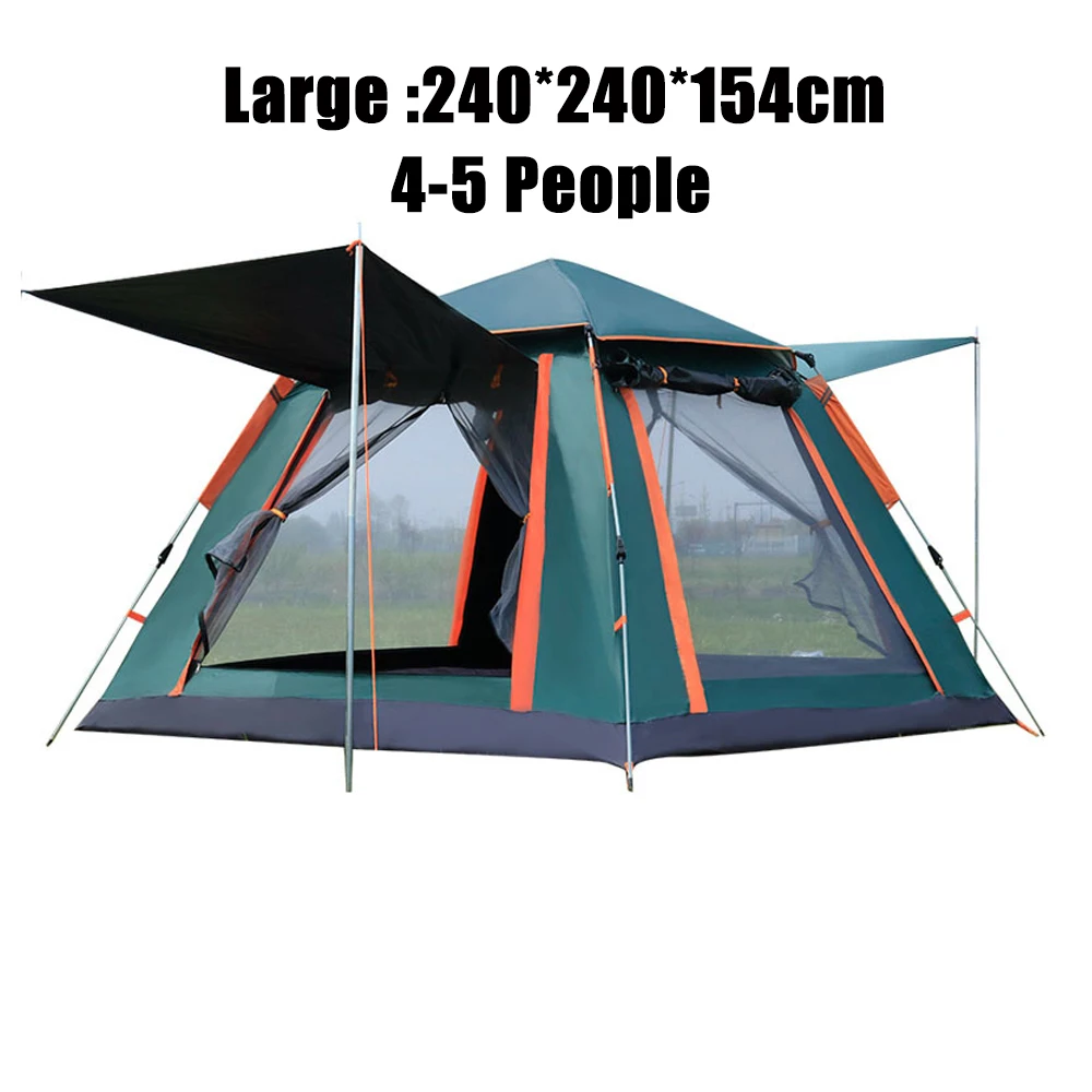 Палатка MYJ туристическая на 3 5 человек семейная двухслойная палатка с защитой от