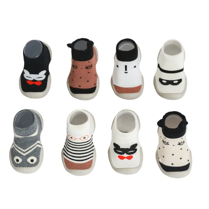 

Baby Socks Rubber Sole Toddler Non-slip Baby Cute Floor Short Socks Soft Comfortable Cartoons Infant Elastic Sock WYR001
