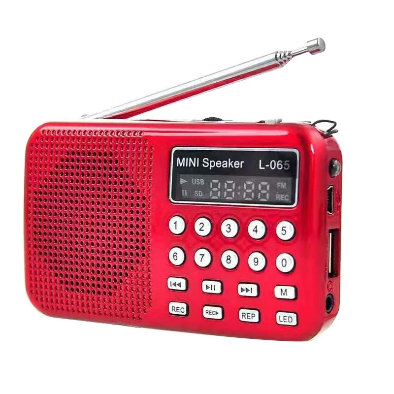 L-065 Multifunctional Mini Digital Voice Recorder Speaker with FM Radio MP3 Player LED Flashlight Support TF/USB | Электроника