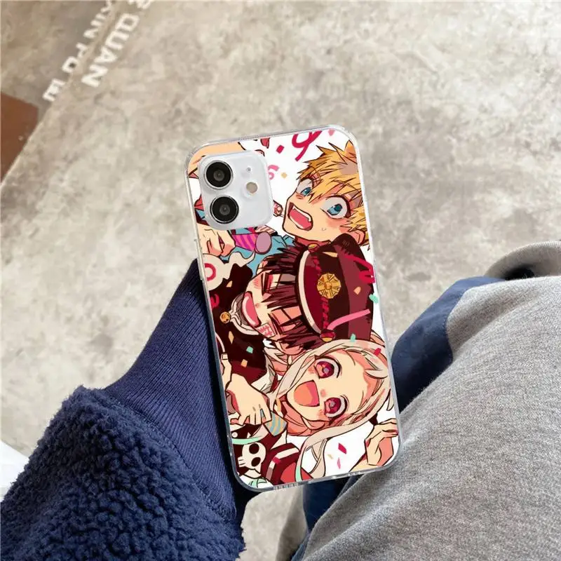 

Toilet bound hanako kun Phone Case For iphone 5s 6 7 8 11 12 plus xsmax xr pro mini se Transparent Cover Fundas Coque