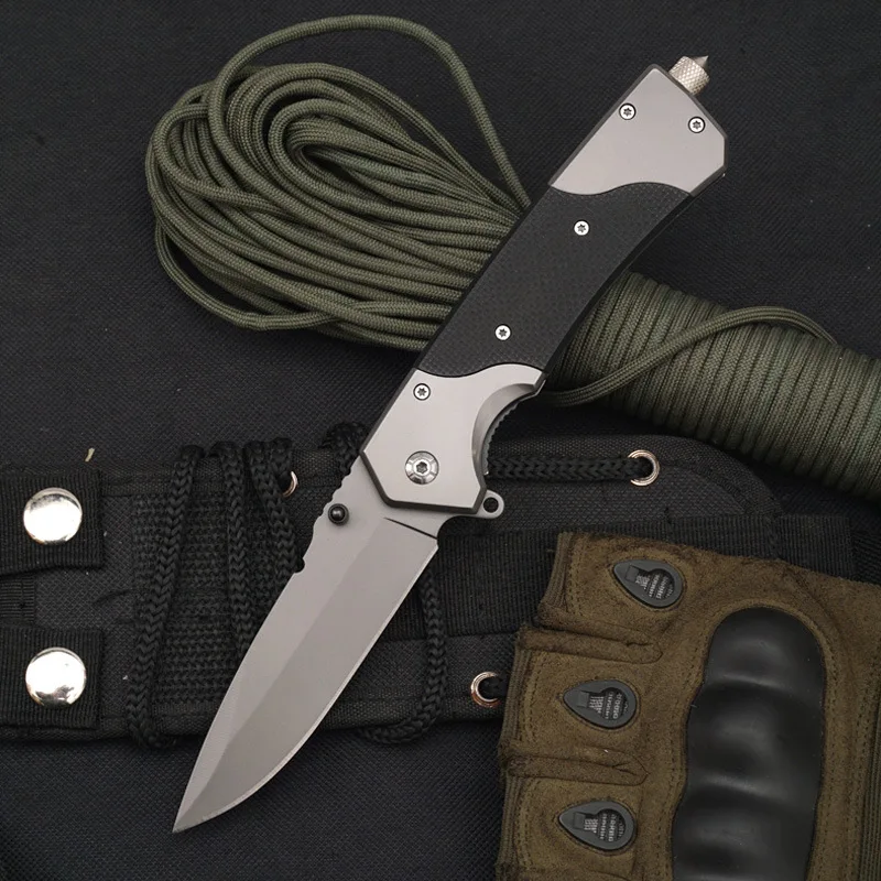 Складной нож для кемпинга на природе инструменты выживания Ручка G10 лезвие 5Cr13