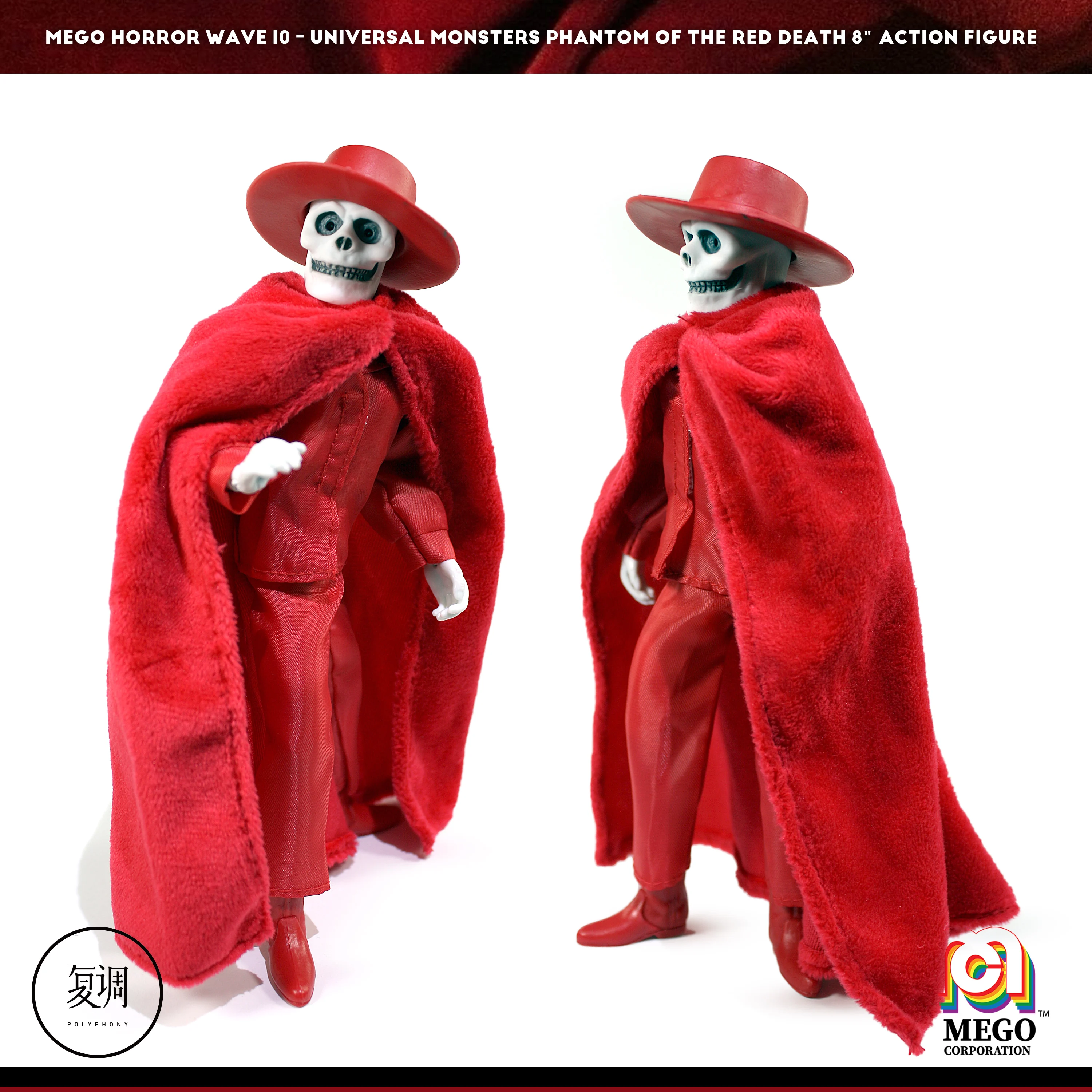 Оригинальная фигурка страшного фантома оперы Фантом красной смерти ПВХ экшн