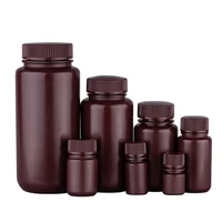 4pcs 60ml 500ml laboratory bottle liquid chemical storage reagent bottle brown applied lab or teaching