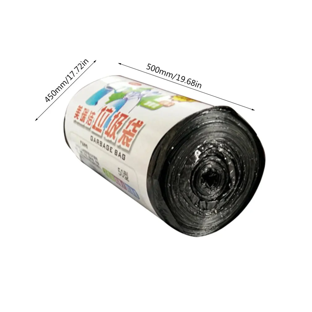 

Black High Quality Environmentally Friendly Disposable Garbage Bag 50x60 Continuous Roll-Off Hotel Garbage Bag