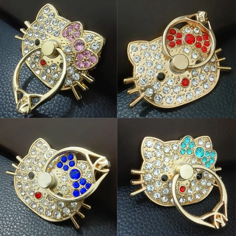 Универсальный прекрасный кот кольцо кронштейн металлический со вспышкой дрель