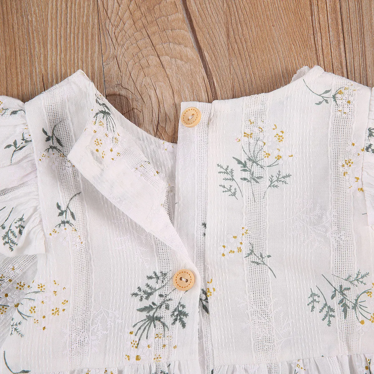 

Infant Newborn Baby Girls Clothes Floral Jumpsuits Ruffles Long Sleeve Playsuits Spring Autumn Romper With Headband