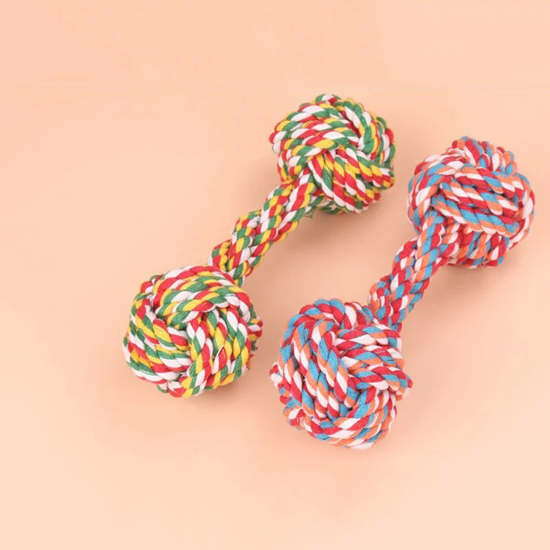 Гантели стиль на веревке для собак игрушки жевательные питомцев из