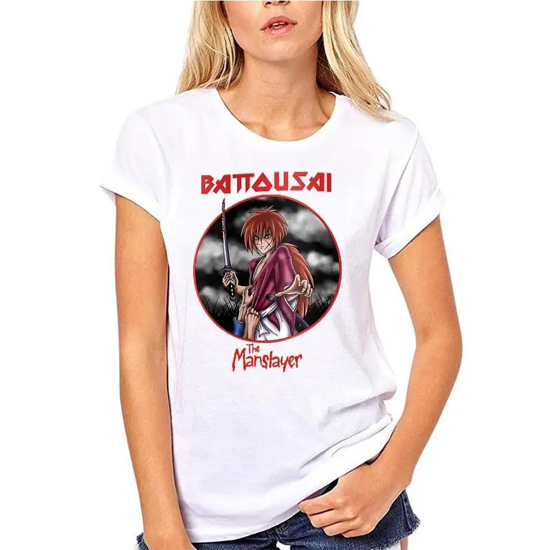 

T Shirt 2020 New Short Sleeve Men Fitness The Manslayer Rurouni Kenshin Print Tee Men Short Sleeve Clothing Top Tee Femmes