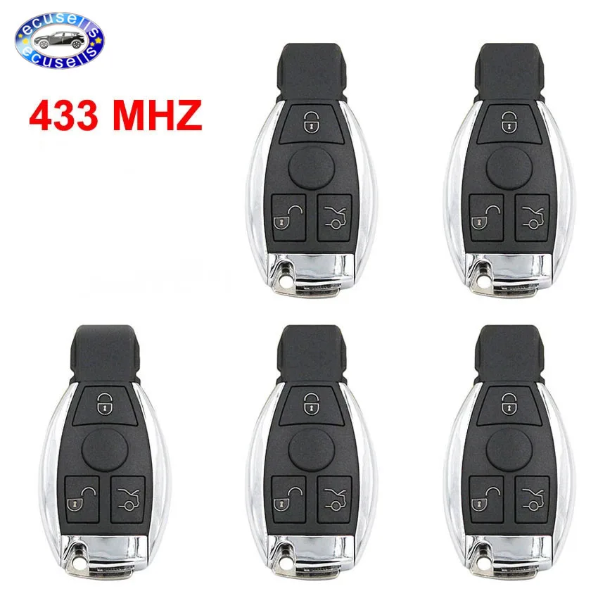 Умный пульт дистанционного управления BGA NEC с 3 кнопками 5 шт. для Benz A E S G CLK SLK ML