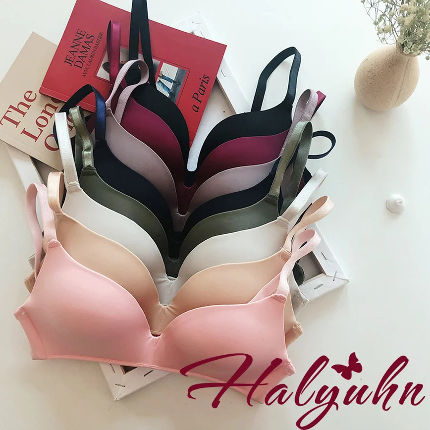 Цельный бюстгальтер без оправ нижнее белье для женщин можно носить в разные