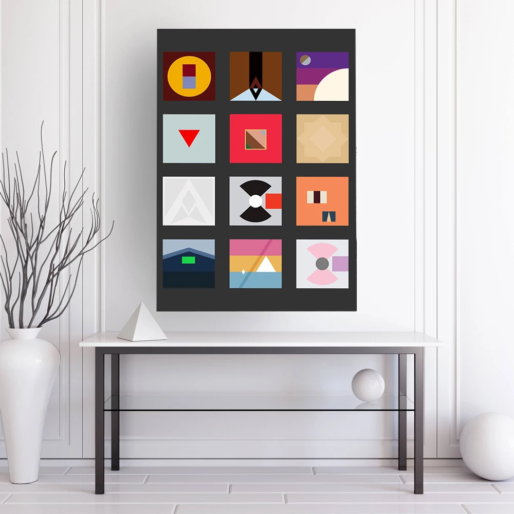 

Minimal Music Album Poster Kanye West Canvas Painting History Cover Art Print Modern Wall Picture For Living Room Home Decor