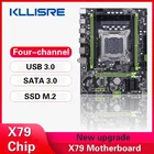 Материнская плата Kllisre X79, четырехканальный процессор USB 3,0 STAT 3,0 M.2 NVME, поддержка Xeon LGA 2011, DDR3 ECC RAM
